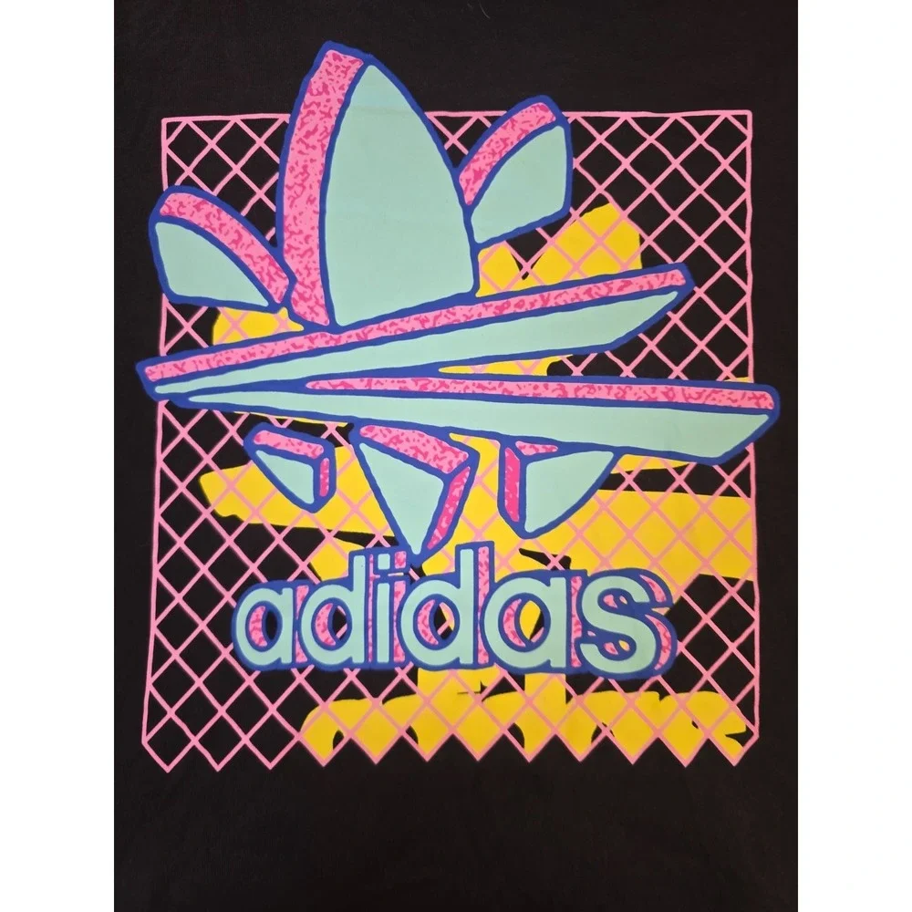 Adidas Shirt Mens Medium Skateboarding Short Sleeve Black Thaxter Skate